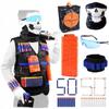 Nerf Accessories Kit - Tactical Soldier - Vest - 100 Darts - Magazine - Goggles - Bandana - Child