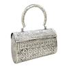 Damen Silbergriff Metall Clutch Hand Cluth