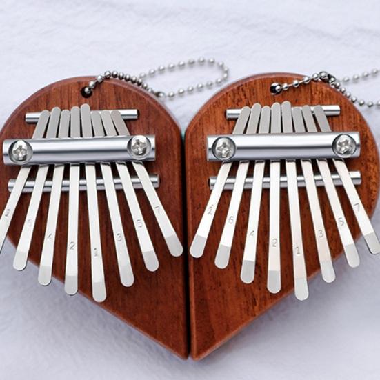 1 Pair Thumb Piano 8 Key Finger Thumb Piano with Wood Base Easy To Learn Kalimba for Beginners Kids And Adults