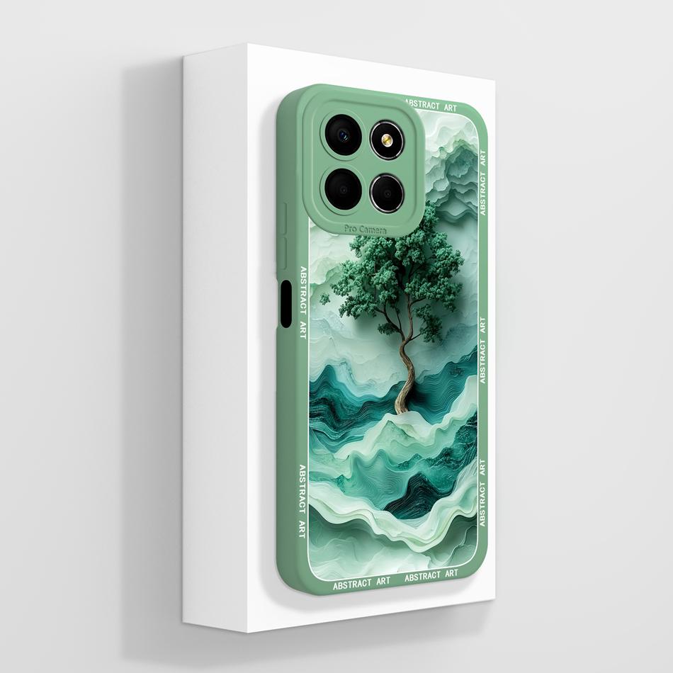 

For Honor X8 X8A X8B X8C Case Elegant Flowers Patterns Soft Liquid Silicone Phone Cover For Honor X 8 4G 5G Full Coverage Bumper Honor X8c