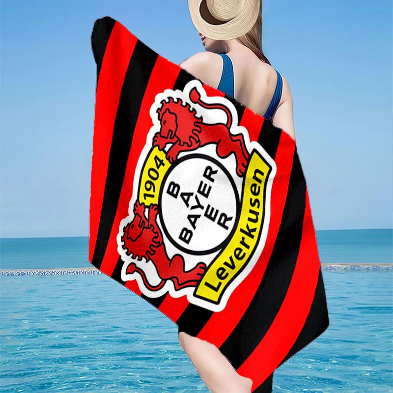 Fußballverein Wappen Löwe Strandtuch, Superweiche Mikrofaser, Geschenk für Sie/Ihn, Geburtstag, für Pool, Strand, Reisen, Heimdekoration Fan-Geschenke