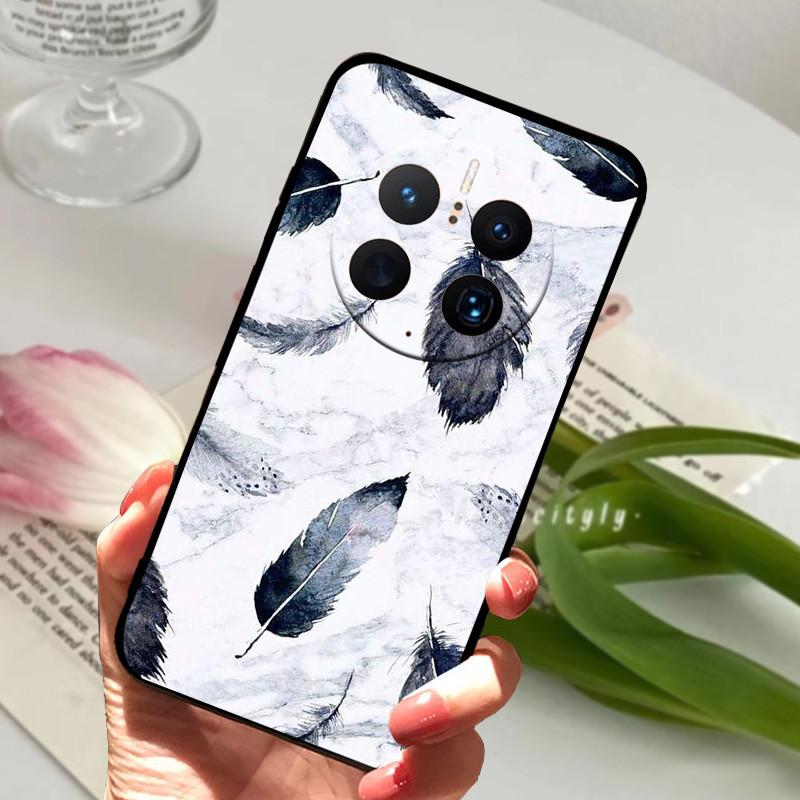 For Huawei Mate 50 Pro Case Cover Soft TPU Painted Funda Cases For Huawei Mate 50 Pro Cover Silicone Mate50 Pro 50Pro 50E Coque