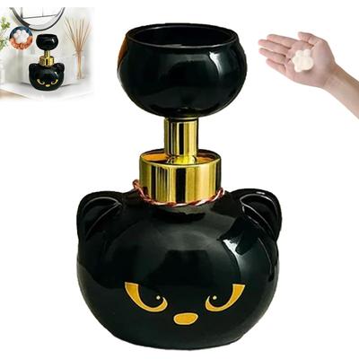 Cute Cat Paw Foam Soap Dispenser, Cat Pawprint Soap, Halloween Black Cats Pawprint Foaming Hand Wash Dispenser, Refillable Empty Cats Paw Print Foam
