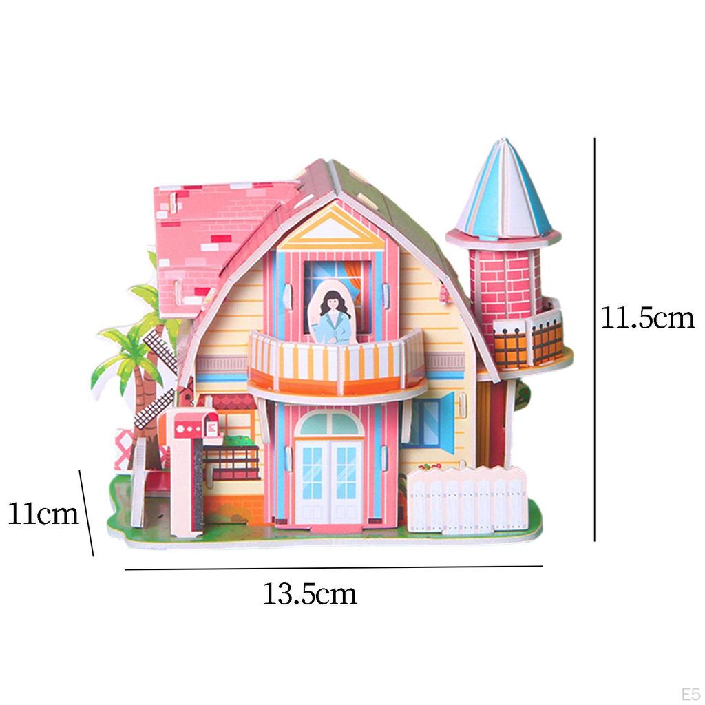 3D DIY Puzzle Building Model Party Favor Jigsaw Houses Crafts Buildings for Decoration Gift