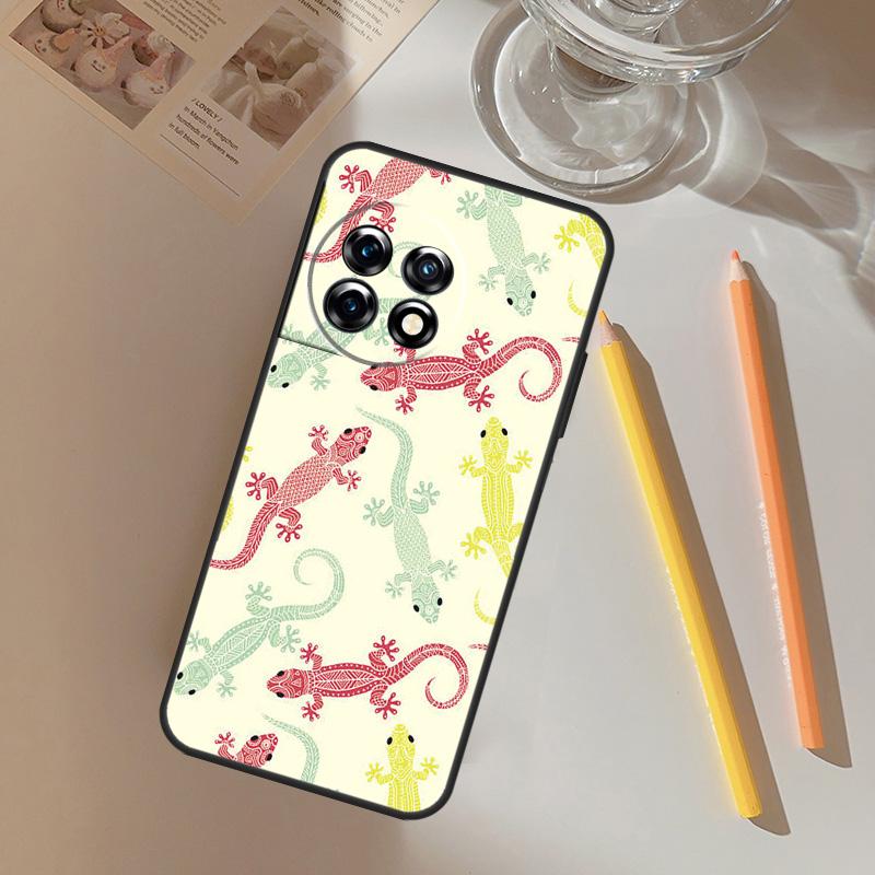 Lizards Geckos Funda For OnePlus 12 12R 13 R 11 9 10 Pro 8T 9RT 10T OnePlus Nord 4 CE 2 3 Lite N20 N30 Case