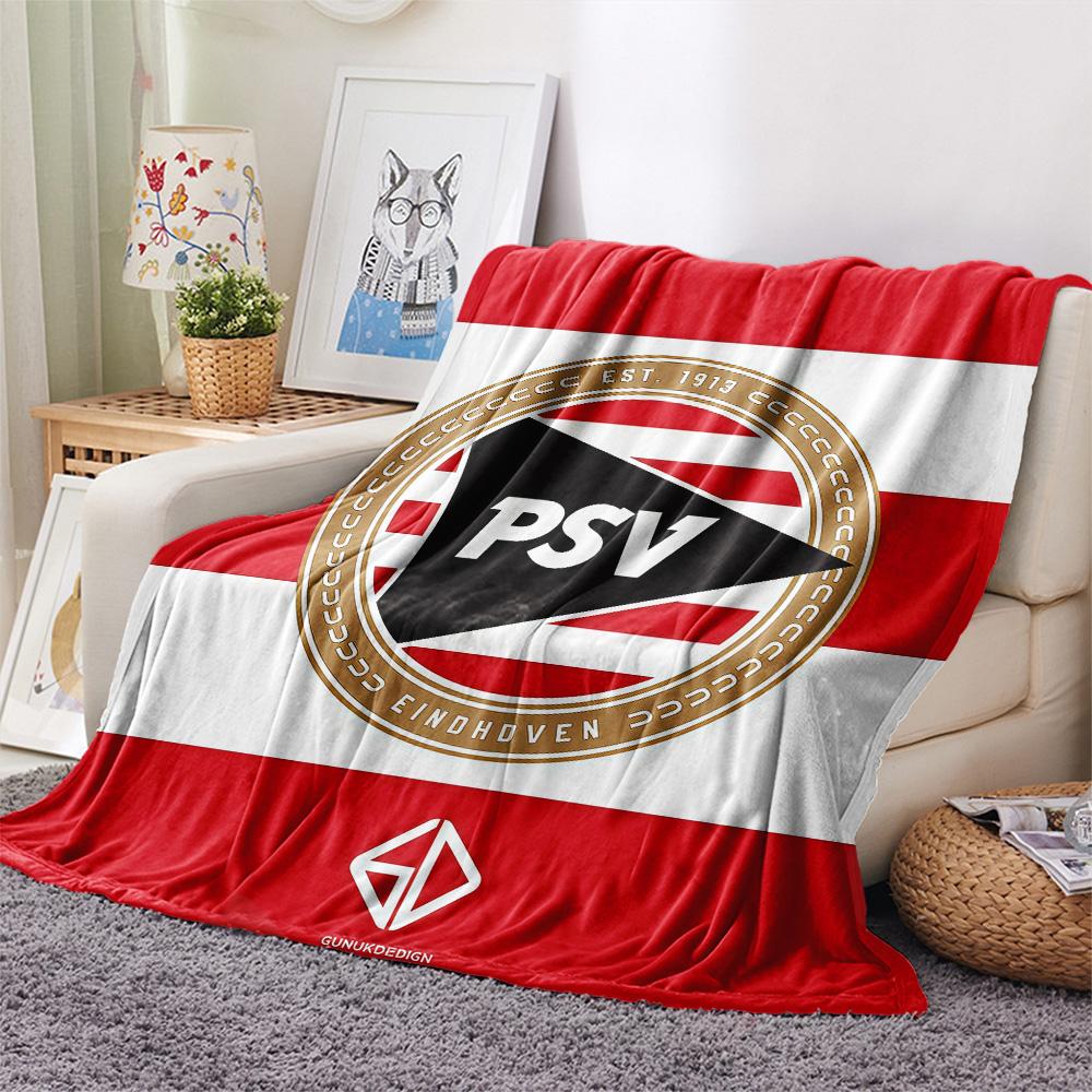 PSV Eindhoven Flannel Blanket, High quality Comfortable for All Seasons, Home Decor, Warmth and Comfort