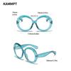 Oversized Round Eyeglasses Frame  New Fashion Vintage Candy Color Spectacles Trendy Brand Non-prescription Eyewear