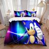 Sonic Hedgehog Thumb Up Print 3Pcs Bedding Setduvet Cover With 2 Bedropillowcase Home Birthday Gift