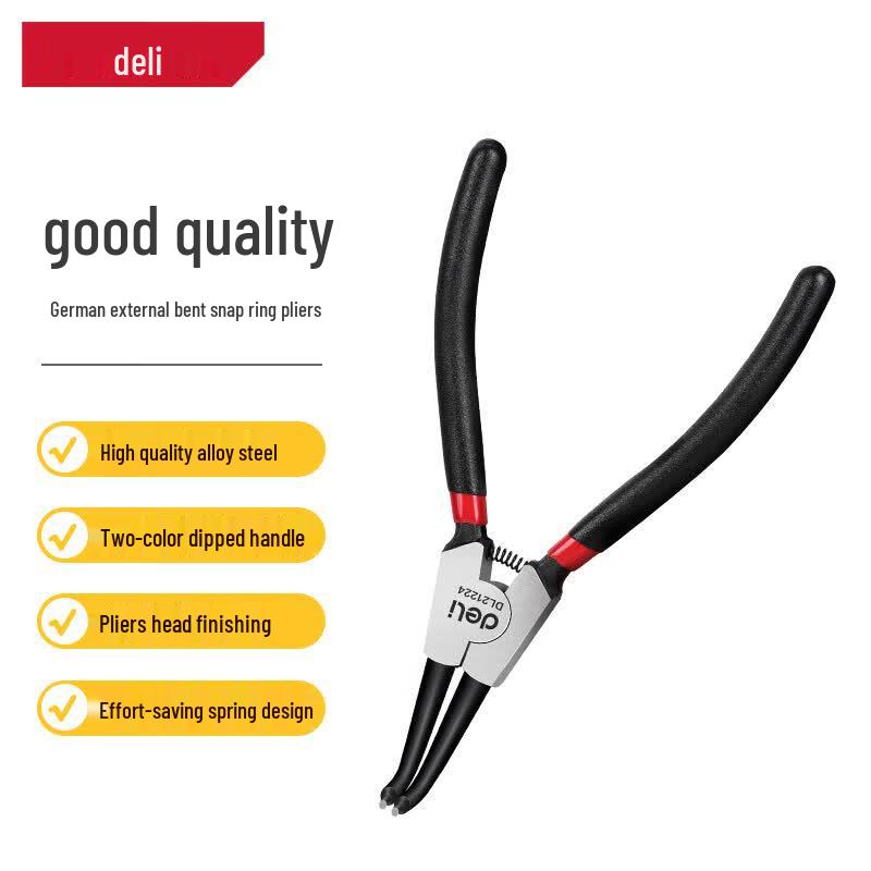 Deli 13-inch External Bent Circlip Plier