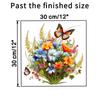 Painted Butterfly Flowers Small Grass Wall Sticker Toilet Bathroom Refrigerator Wall Sticker Living Room Bedroom Decoration Painting
