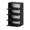 Shoe Cabinet HIT Matte Black / Matte Black 100 CM
