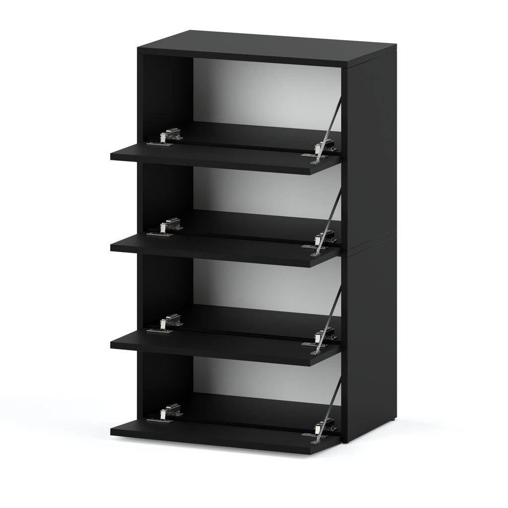 Shoe Cabinet HIT Matte Black / Matte Black 100 CM