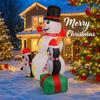 5.9FT LED Light Inflatable Snowman Penguins Toy Xmas Party Yard Decor Home Supplies Ornaments Gift Christmas Holiday Decoration
