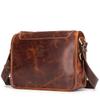 Men's Fashionable Single-shoulder Crossbody Bag, Men's Retro Oil-wax Genuine Leather Messenger Bag