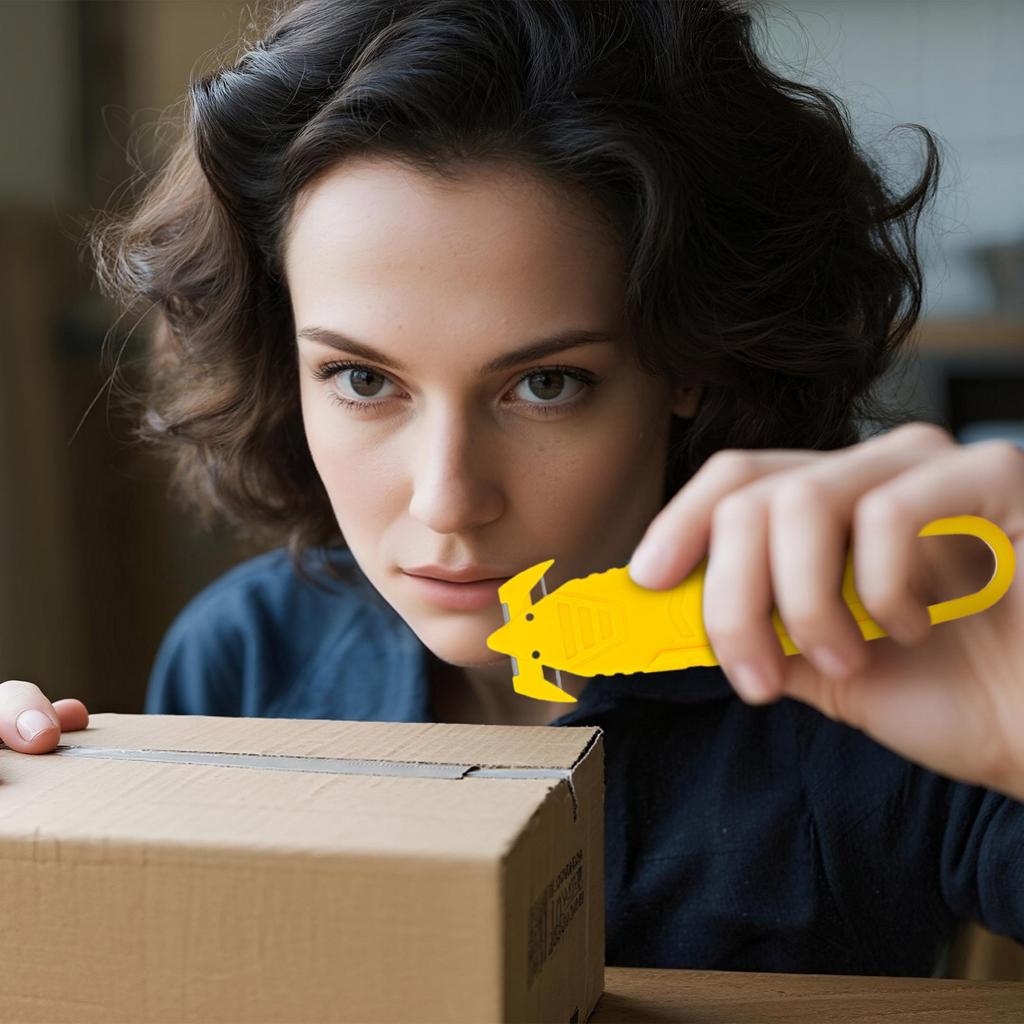 Safety Box Cutter T Knife Of Double-sided Recessed Concealed , Cutter Stainless Steel Package Opener