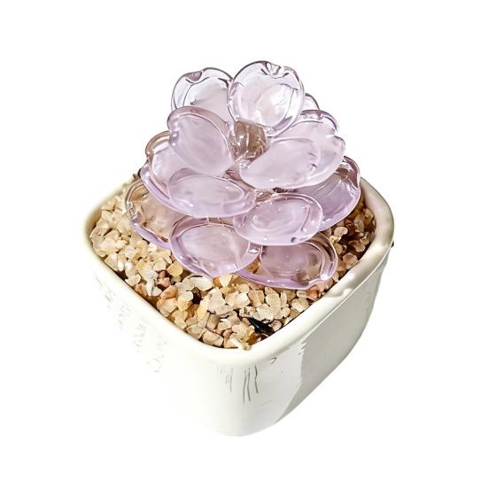 Mini Glass Planter Desktop Ornaments Small Exquisite Craftsmanship Bright Colorful Handmade Texture for Office Bedroom Living Room Home Decor Gift