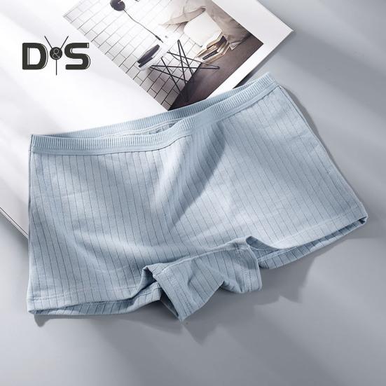 Women Mid Rise Shorts Panties Seamless Solid Color High Elastic Slim Fit Ribbed Safety Shorts Briefs Underpants