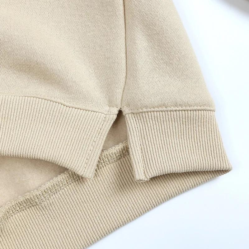 2026 Winter Autumn Hoodies Pullovers Kids Boys Girls Clothes Korean Baby Thicken Fleece Sweatshirt Children's Clothing 6M-7T