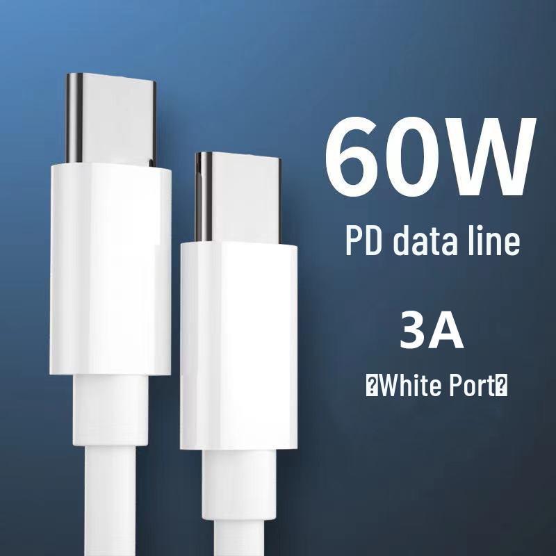 6A Double Type-C 100W PD Fast Charging Cable for Huawei/Apple Laptops