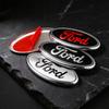 Aluminum 11.5cm-22.5cm Front Hood Rear Trunk Emblem Badge Overlay For Ford Focus Fiesta mk5 mk2 mk3 Auto Tuning Parts Mondeo mk4
