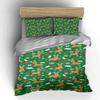 Merry Christmas Festive Print Bedding Set (1 Duvet Cover, 2 Pillowcases, Duvet Not Included)