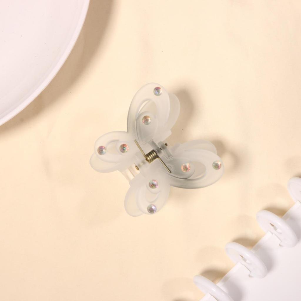 Gradient Jelly Color Double-Layer Butterfly Hair Clip - High-End Updo Shark Clip for Women