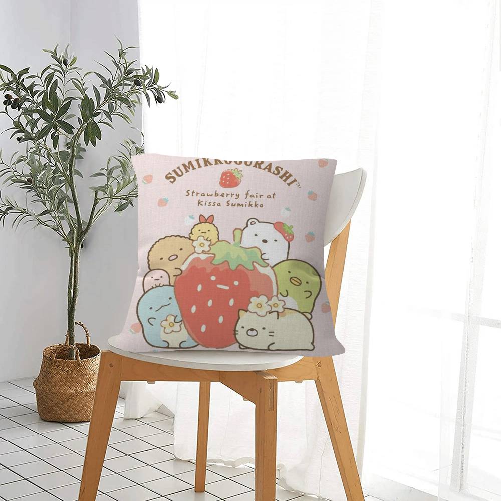Anime Japan Sumikkogurashi Pillow Cushion Cover Pillowcase Living Room Sofa Home Decor