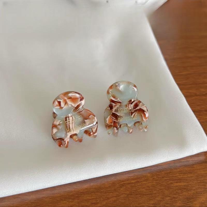 2 Pièces/Paire Mini 2cm Acétate Petites Pinces à Cheveux Épingles Latérales Acétate Crabs à Cheveux pour Filles Barrette Mignonne Clips Accessoires Cheveux Femmes