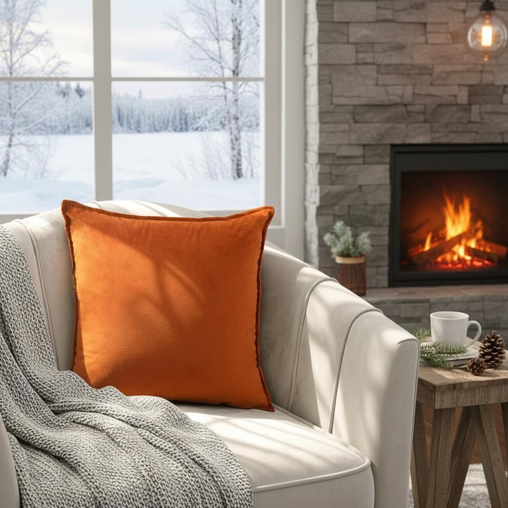 Nordic Style Velvet Throw Pillow Cover 60cm Skin-Friendly Solid Color Cushion Cover Living Room Pillow Case Design Cushion Cover