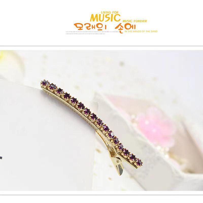 Influencer Style Chic Exquisite Long Diamond Hairpin Clip