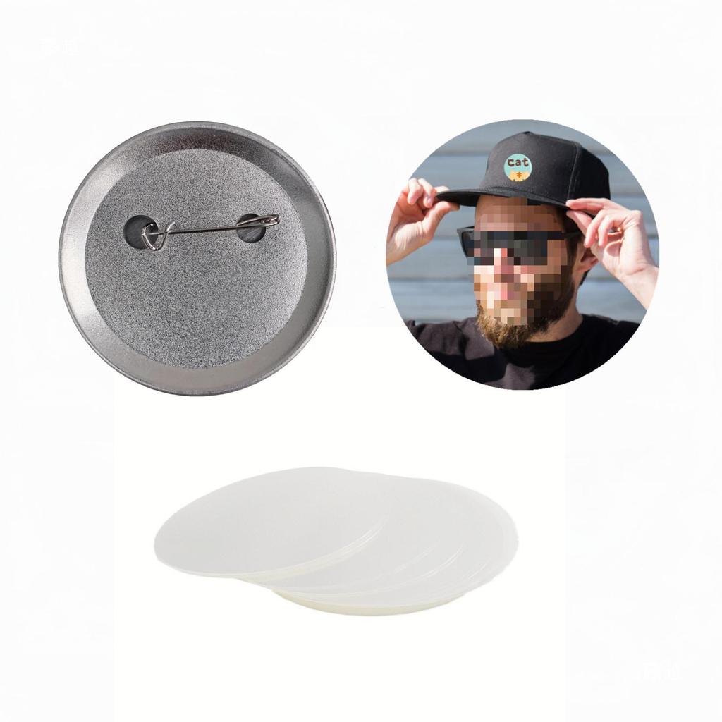 58MM Pozinkovaný Matný Špendlíkový Odznak DIY Prázdné Špendlíkové Odznaky Materiály