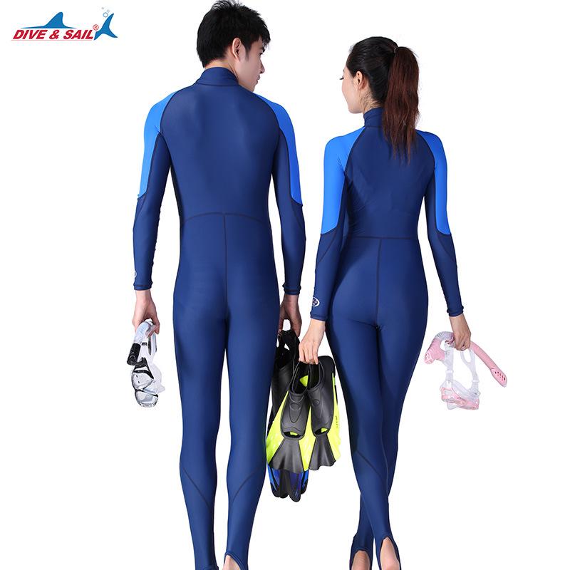 Unisex Multifunctional One-Piece Diving and Snorkeling Swimsuits with Sun Protection