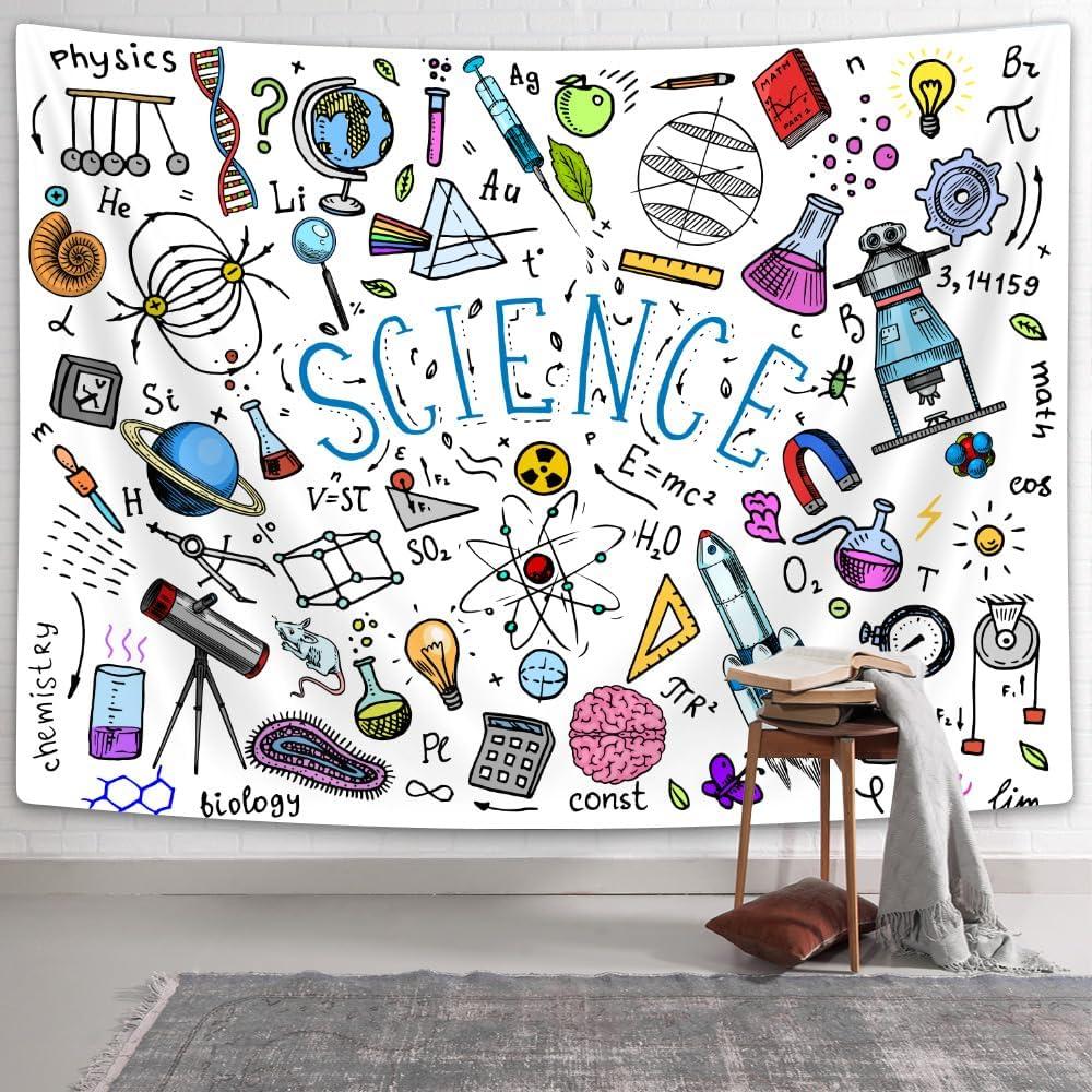 Tapestry classroom for science lab background 75x100 чёрный