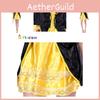 2023 Fall Women's Pirate Cosplay Outfit With Luxurious Golden Skirt For Themed Parties