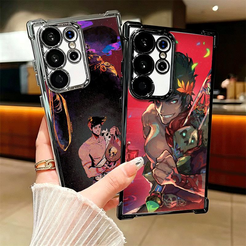 H-Hades A-Action Soft Phone Case For Samsung Galaxy S26 Ultra S25 Edge S24 FE S23 Plus S22 S21 + S20 Plating Anti-Fall Fundas