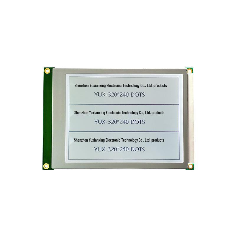 FSTN LCD Screen - Gray Background, Black Characters, 320x240 COB Dot Matrix, Ideal for Industrial Control and Cold Chain Display.