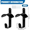 Metal Wall Mounted Saddle Rack 2pcs Bridle Holder for Equestrian Storage Suitable for Stable Wall Mount Installation