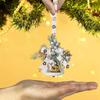 2025 Christmas Rustic Jingle Bell In Metal Pine Needle Christmas Bell Garland Ornament Indoor Outdoor Christmas Tree Pendant
