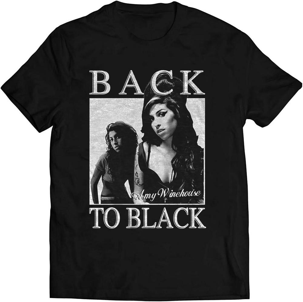 Amy Winehouse Back To Black T Shirt Cotton All Size S to 5XL Unisex T-Shirt XXL