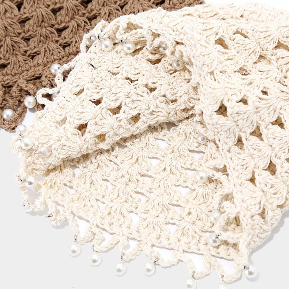 Sweet Knit Beanies Bohemian Style Weave Cap Vintage Crochet Hollow Knitted Hat  Girls