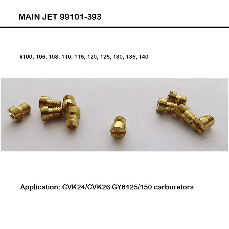 Carburetor Main Jets /Slow Jets For Keihin CG125 150 200 250 CVK24/CVK26 GY6125/150 Pilot Jet/Gicleur Carburetor Vice Injectors