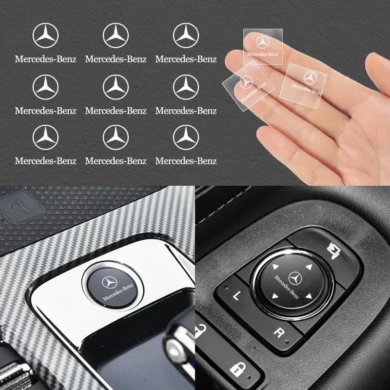IOUX2 Car Interior Dekoration Stickers Badges Auto Styling For Mercedes Benz W206 Class C200L W204 GLA W203 W220 W213 W212 W201
