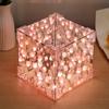 Tulip Night Light Flower Sea Rubik's Cube Night Light Desktop Ambience Light Diy Creative Gift Handmade Materials Pack