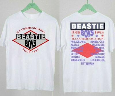 Vintage 1995 Beastie Boys Communication Tour T-Shirt Herren Damen T-Shirts Oberteil