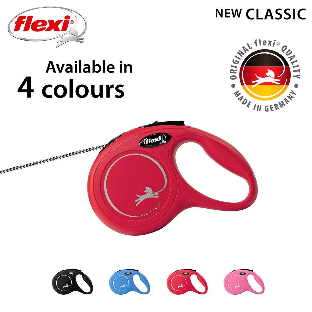 Flexi New Classic Tape XS (Under 12kg), 3m, Red [Dog Lead]
