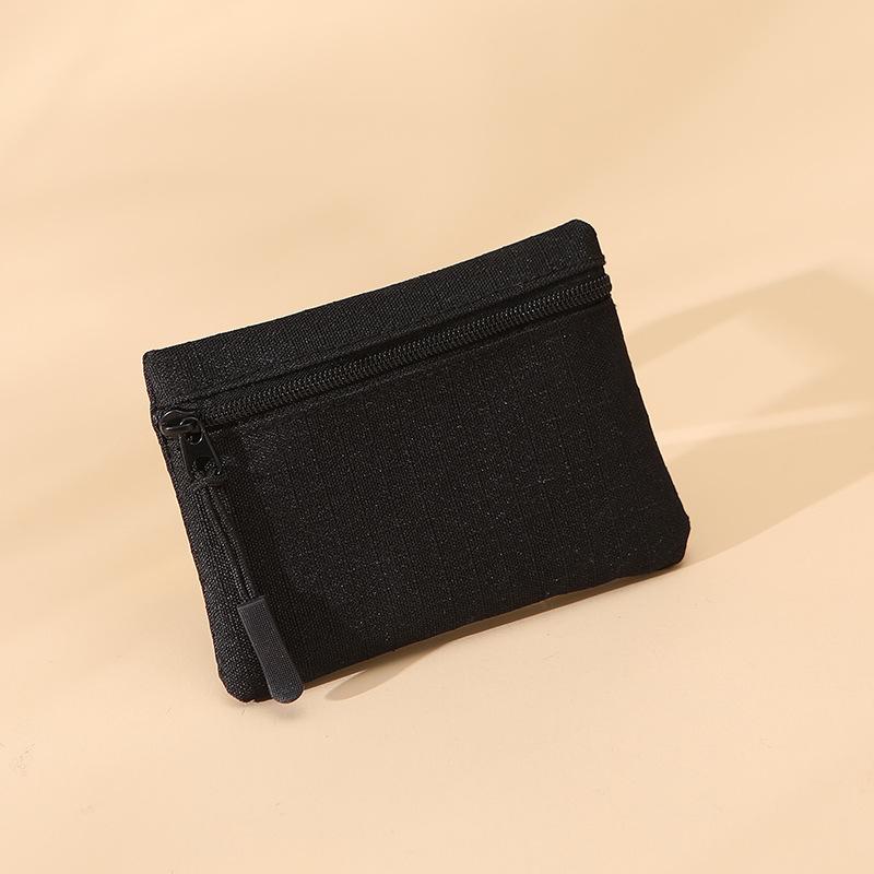 Mini Coin Purse Simple Zipper  Storage Pouch Money Pocket Solid Color Coin Key Bag Women Men Cute Wallet Mini Purse