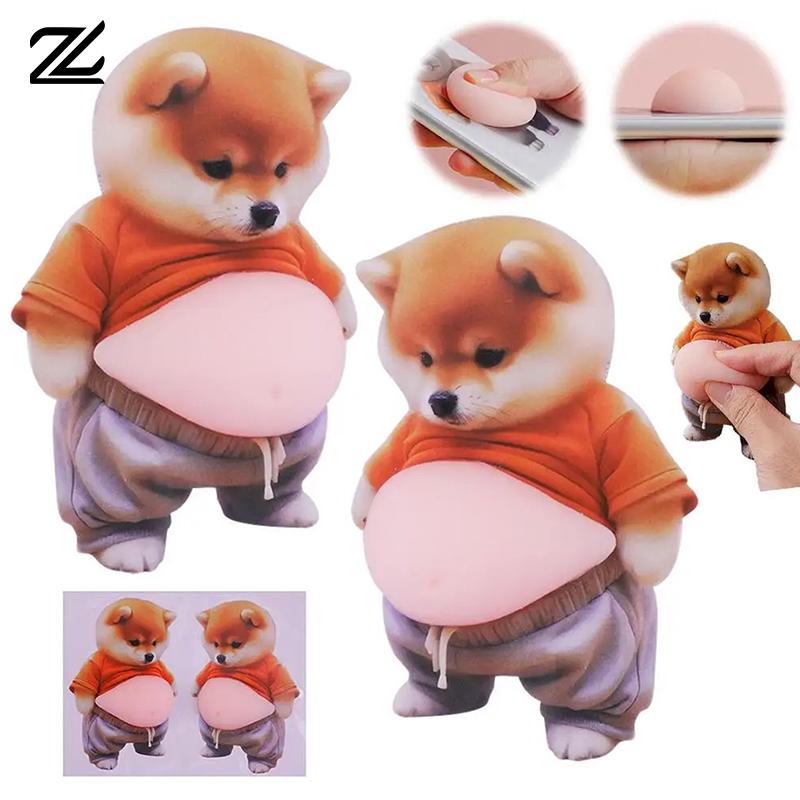 3D Cute Squeezeable Shiba Inu Puppy Sticker Phone Decoration Children's Party Favor Festival Supplies Gift For Kids