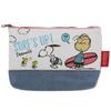 Sunstar Stationery Snoopy Pen Pouch New Life Collection Denim Surf S1423843