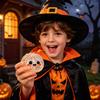 Stressball kneten 1/5 Stück Halloween Knödel Entlastungsspielzeug Kürbis Geist Augapfel Gedämpftes Brötchen Sensorisches Fidget Spielzeug für Erwachsene Kinder Gruselig