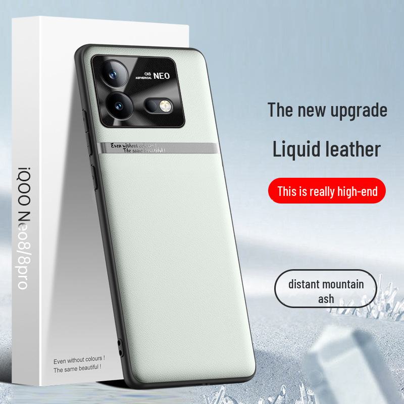 IQOO Neo8 Liquid Lederhülle: Fallschutz, Antifouling-Schutzhülle Einteiliges Schiff verfügbar
